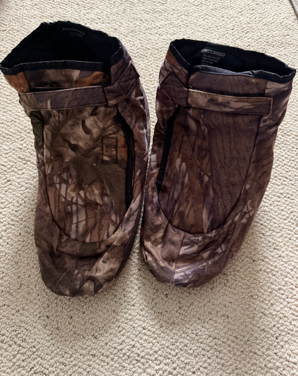 ArcticShield Camo Boot Insulators XL Insulated Slip-On Covers Brown
